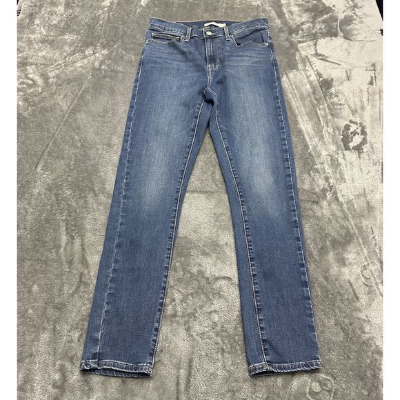 Levi's Slimming Skinny Jeans Women's 29 Blue High Rise Denim Pants Cowboy - Picture 2 of 13